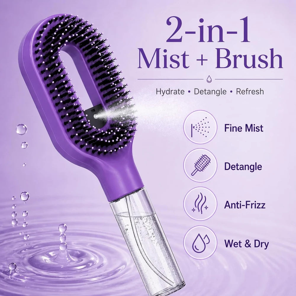 Misting Detangling Hair Brush