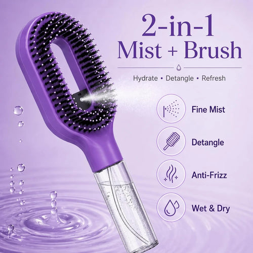 Misting Detangling Hair Brush