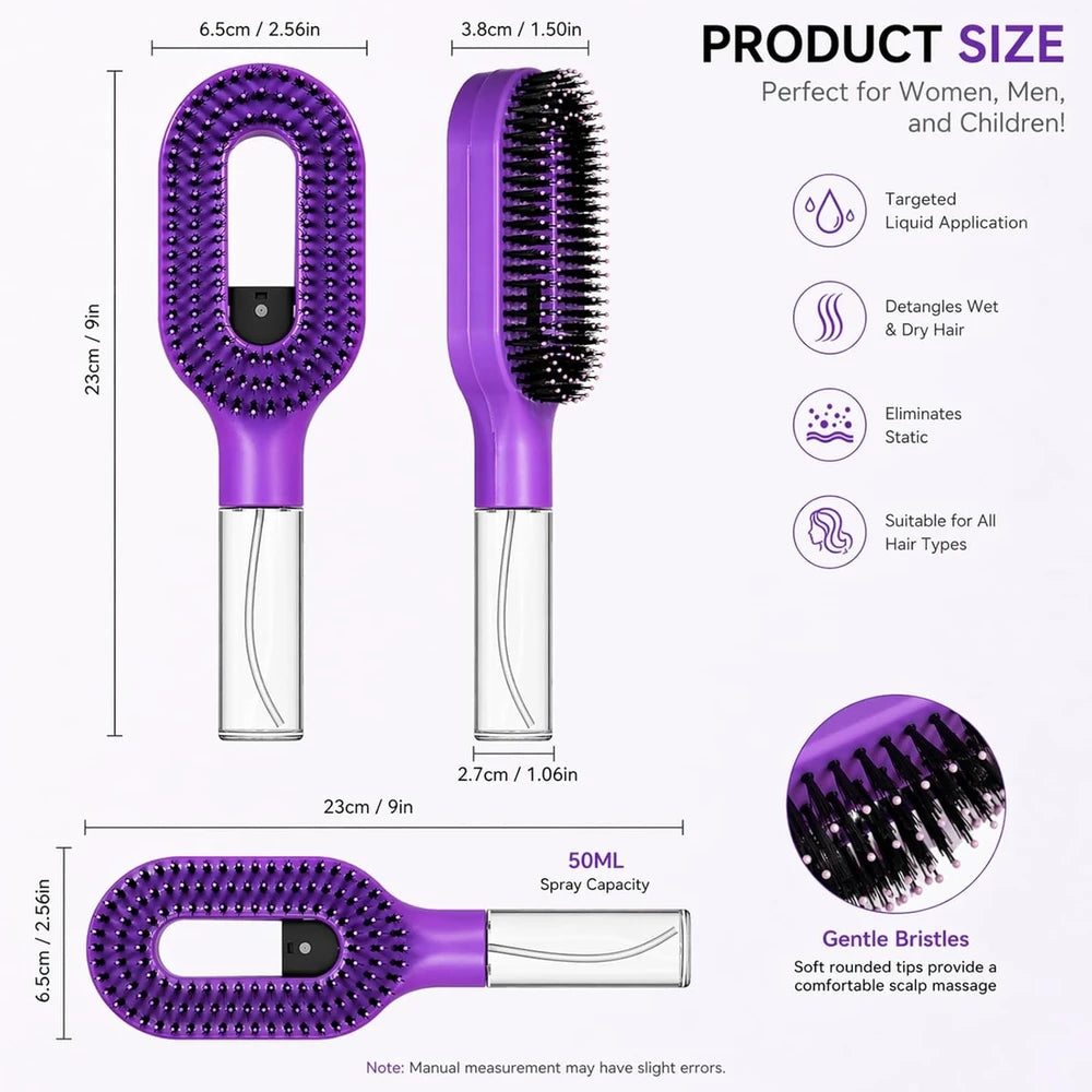 Misting Detangling Hair Brush